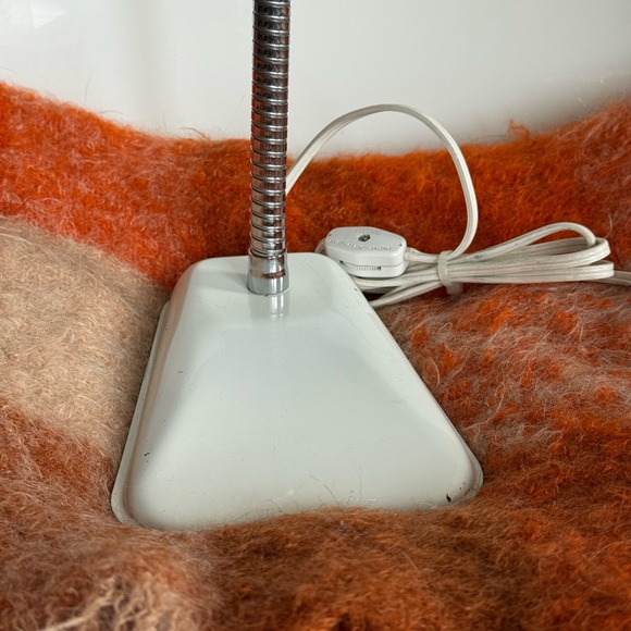 Vintage Lamp Gooseneck 60s Chrome Space Age Atomic Light Working Condition - Picture 3 of 16